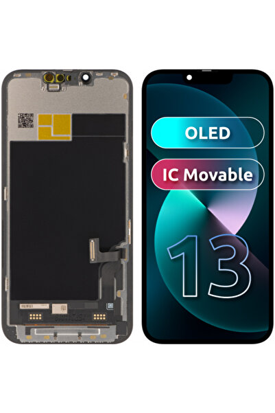 JK Display cu Touchscreen pentru Apple iPhone 13, cu Rama, Versiune OLED IC M...