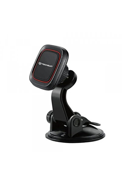 Techsuit Magnetic Car Holder S6, Universal, Black Red