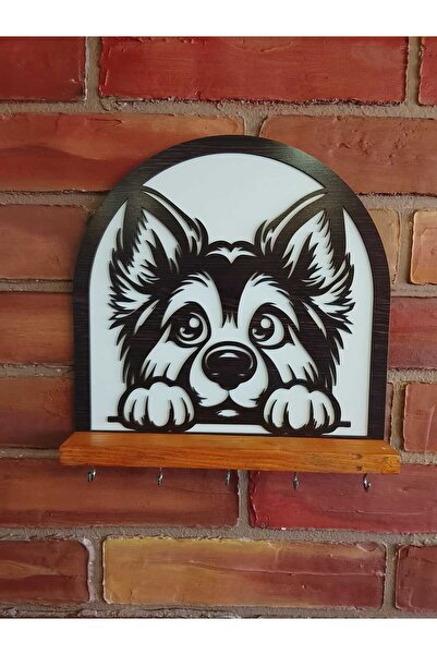 Anahtarlık Askısı (Yük.:29cm x En:29cm) 5 Askılı Dekoratif Anahtarlık