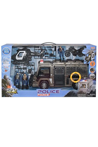 Hero Combat Set vehicule SWAT cu sunete si lumini si 3 figurine, Hero Combat,...