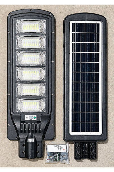 Hightek 600W Solar Sokak Lambası | Sensörlü, Kumandalı, IP65 Su Geçirmez Güne...