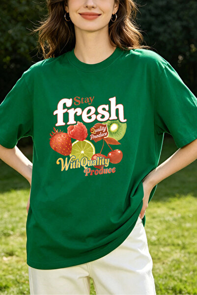 Fleck Womens T Shirts Stay Fresh With Quality Produce Fruit Print Casual Style