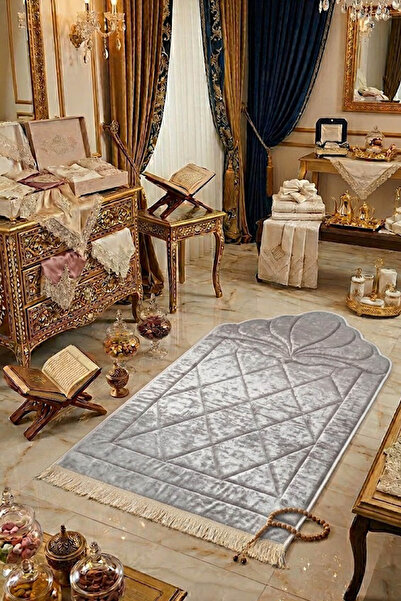 BUGİ HOME COLLECTİON Ορθοπεδικό καπιτονέ χαλάκι προσευχής με σφουγγάρι που δε...