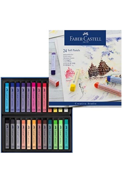 Generic Faber-Castell Creative Studio Long Soft Pastel Set, 24 Colors