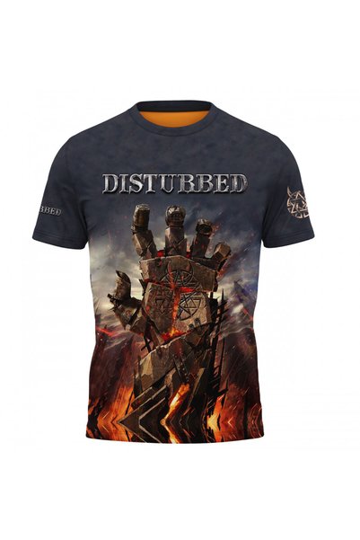 OEM Tricou barbati Disturbed , maneca scurta multicolor H014