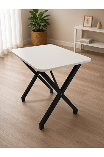 BAMBEDS MOBİLYA 60x90 X Ayak Masa Balkon Masası Ders Çalışma Masası