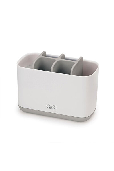 Joseph Joseph EasyStore™ Büyük Diş Fırçalık Beyaz/Açık Gri