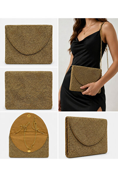 OPS Fashion Store Aurelia Clutch (Boncuk İşlemeli)