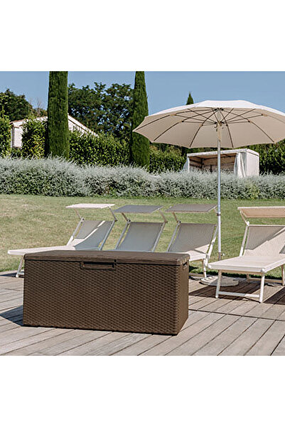 portofino Plastik Sandık 340 lt Kahverengi