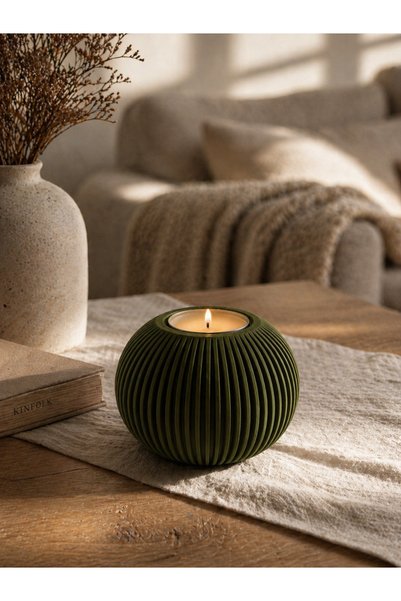 triora Tealight mumluk :Modern Tealight Mumluk 3D Baskı Dekoratif Mumluk Mini...