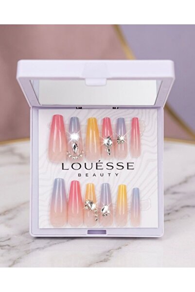 Louesse Beauty Louésse Candy Glow Ombre Takma Tırnak 12’li – Pastel Geçişli T...