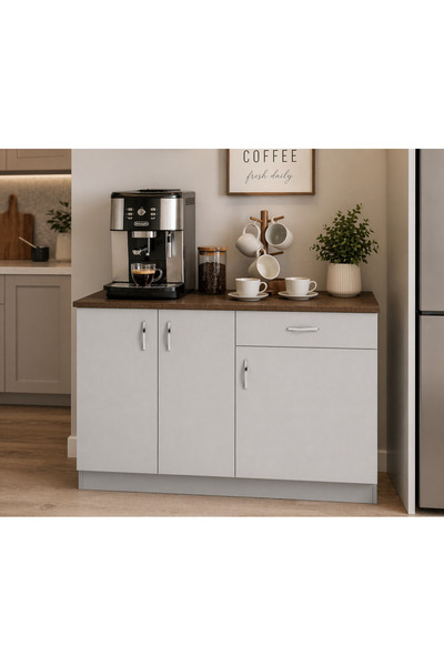 byzellahome %100 MDF Kahve Köşesi - Beyaz Renk