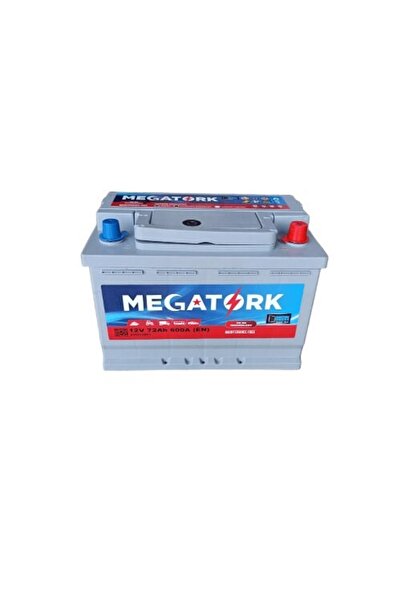 megatork 12V 72Ah 600A Standart Akü (Üretim Tarihi:2026)
