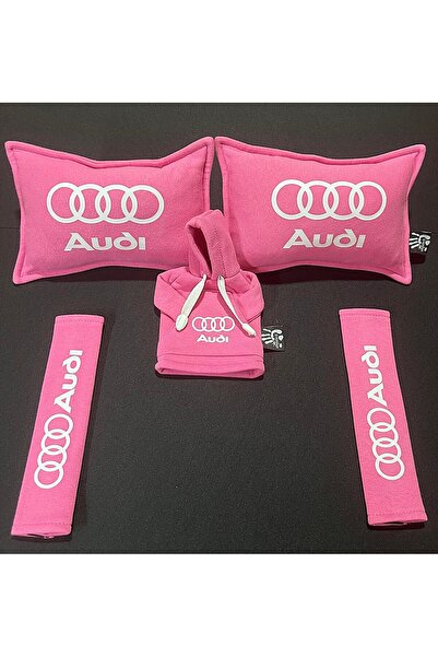 SSS TEKSTİL SİHİRLİELLER35 AUDİ LOGOLU 2Lİ BOYUN YASTIĞI 2Lİ EMNİYET KEMER PE...