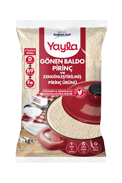 Yayla Gönen Baldo Pirinç ve Vitaminle Zenginleştirilmiş Pirinç 1 kg