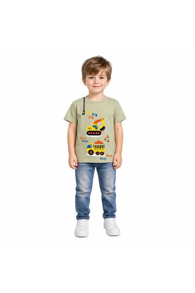Yale Kids تي شيرت للأولاد من عمر 1-4 سنوات مصنوع من القطن بنسبة 95%