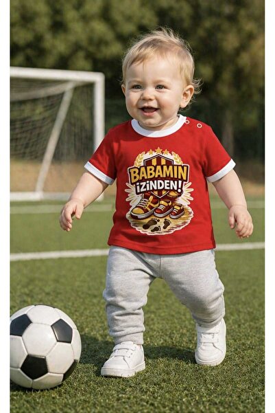 GHAND Babamın İzinden Bebek Tişört kız erkek çocuk unisex t-shirt çıtçıtlı