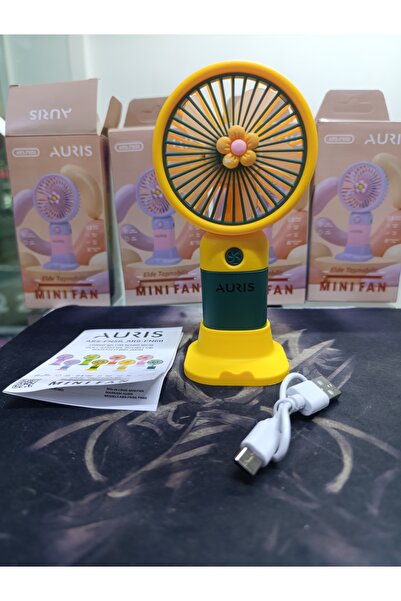 Auris Taşınabilir Fan Soğutucu Mini Vantilatör Klima Güçlü Serinletici Şarjlı...
