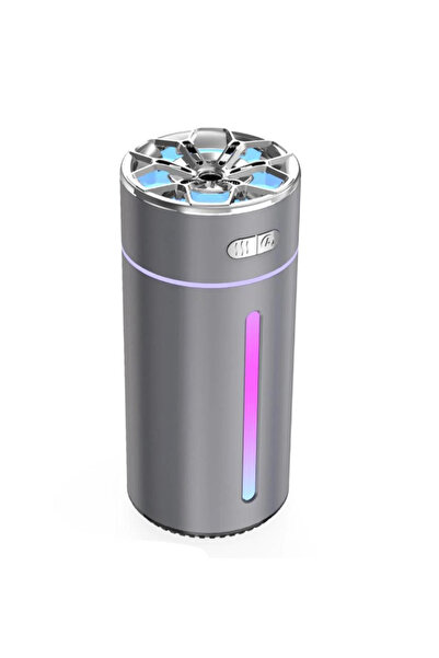 Sensoria Oto Koku Makinesi Araç Ultrasonik Hava Nemlendirici Aroma Difizörü Humidifier Şarjlı Buhardanlık Led Işıklı Şarjlı Metalik Renk