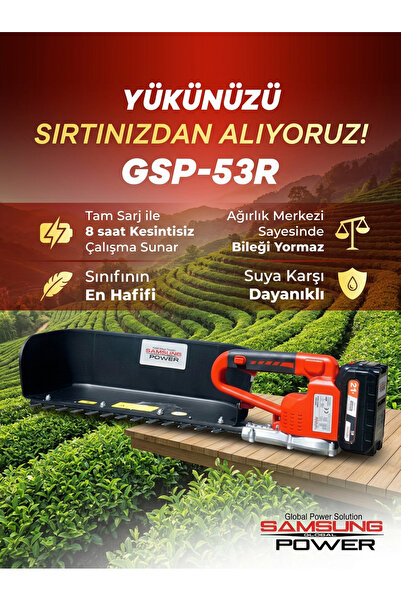 GSP GLOBAL SAMSUNG POWER PRODUCT SAMSUNG POWER GSP-53R AKÜLÜ ÇAY TOPLAMA MAKİ...