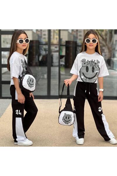 Lucky kidswear SET DE TRENING CU GEANTĂ IMPRIMATĂ SMILE