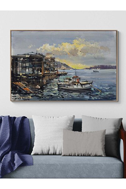 Simurg Sanatevi Çengelköy Sahilinden Yağlı Boya Tablosu