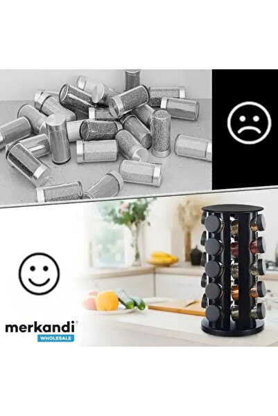 unbranded SPINSPICE rotating spice organizer – 360° support, space saving, qu...