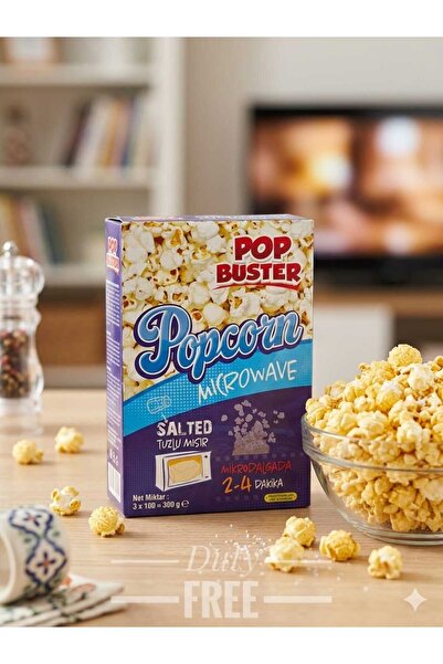 hijazigroup Pop Buster Salted Microwave Popcorn 300GR