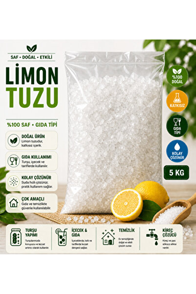 Meteksan Limon Tuzu (Sitrik Asit) %100 Saf Katkısız – Gıda Tipi – Çok Amaçlı ...