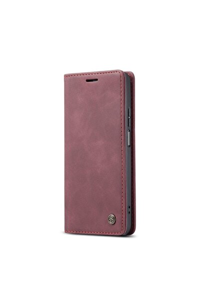 Caseme 013 Retro Θήκη Βιβλίο Dark Red (Xiaomi Redmi Note 11 Pro 4G / 5G)