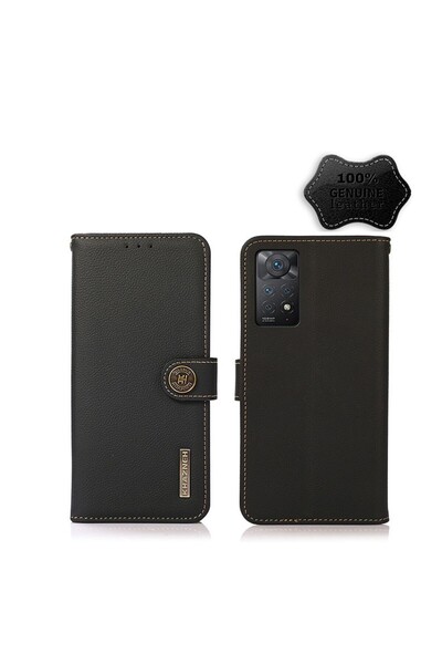 KHAZNEH Θήκη Πορτοφόλι Black (Xiaomi Redmi Note 11 Pro 4G / 5G)