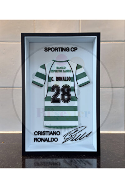 Bi'şeyler Sepeti Cristiano Ronaldo - Sporting CP - Forma İmzalı Çerçeve Hediy...