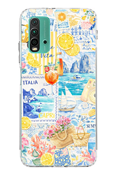 TechTree Redmi 9T-POCO M3 Uyumlu La Dolce Vita İtalyan Rüyası Baskılı Silikon...
