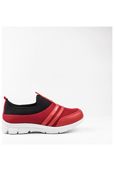 leton 6415 6315 Red Black Children's Laceless Memory Sole Sports Shoes