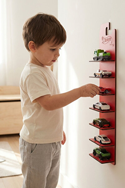 My Kids Room 7'li Kule Araba Sergileme Standı – | Ahşap Koleksiyon Standı