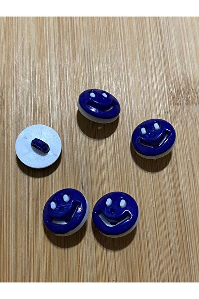 Lorin hobi Smiling Face Baby Button with Bottom Attachment 16 mm 5 Pieces Dar...