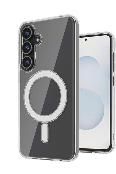bestcase Husă MagSafe Antișoc + Folie de sticlă compatibilă cu Samsung Galaxy...