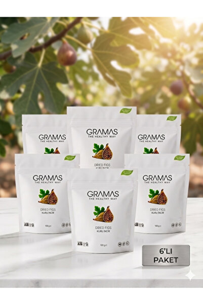 GRAMAS KURU İNCİR KİLİTLİ POŞET 100gr x 6 Adet