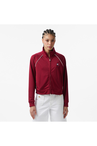 Tommy Hilfiger Badge Kadın Pembe Eşofman Üstü