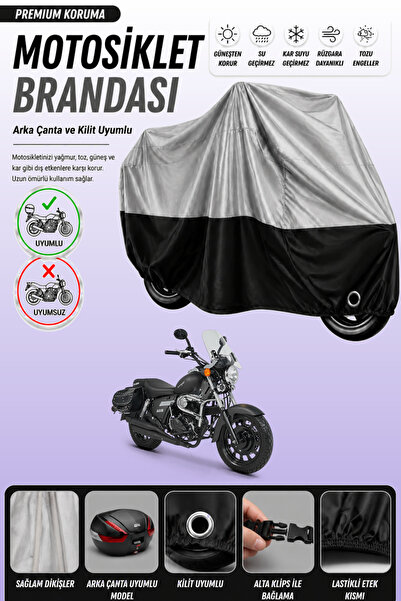 Cemku Double Gray Top - Black Bottom, Rear Bag Compatible Kuba Superlight 125...