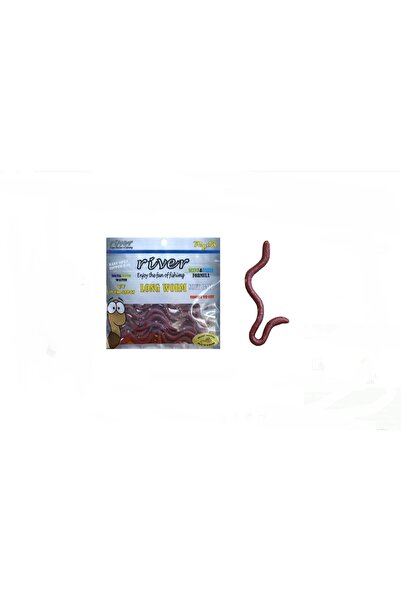 RİVER Long Worm 10cm Kokulu Silikon Solucan/10 Adet