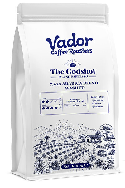 Vador Coffee Roasters Godshot Blend Espresso Kahve 1000gr