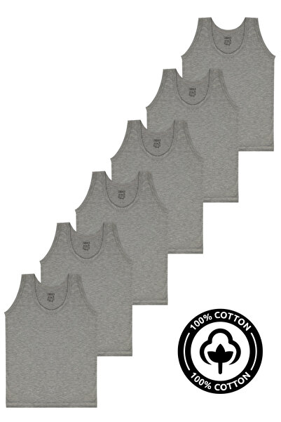 X MODAL Gray Boy Athlete 6 Pack 100% Cotton Combed Cotton
