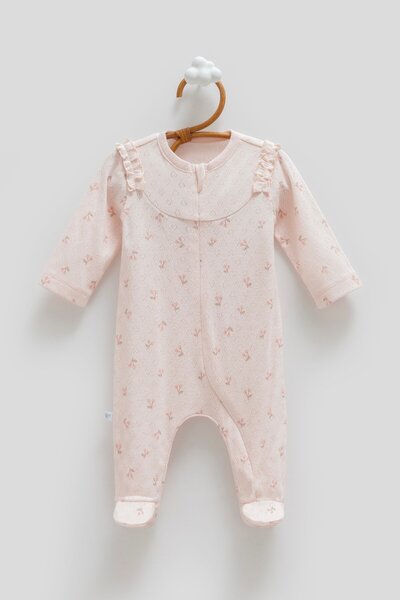 Caramell Kız Bebek 1526 Acurlu Tulum Pembe