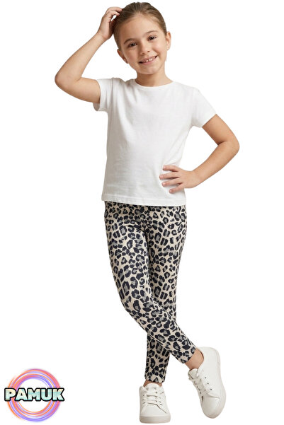 United Fabrics Patterned Children's Leggings - Leopard Patterned Girls' Leggi...