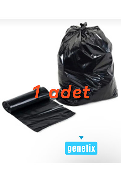 genelix 1 adet orta boy siyah çöp poşeti
