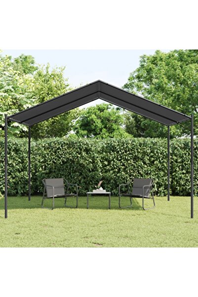 vidaxl Cort FOISOR, antracit, 4x4 m, ot›el si material textil