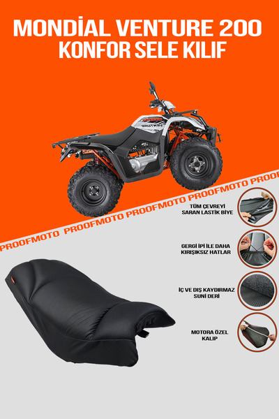 PROOFMOTO Mondi̇al Venture 200 Atv - Comfort Saddle Cover