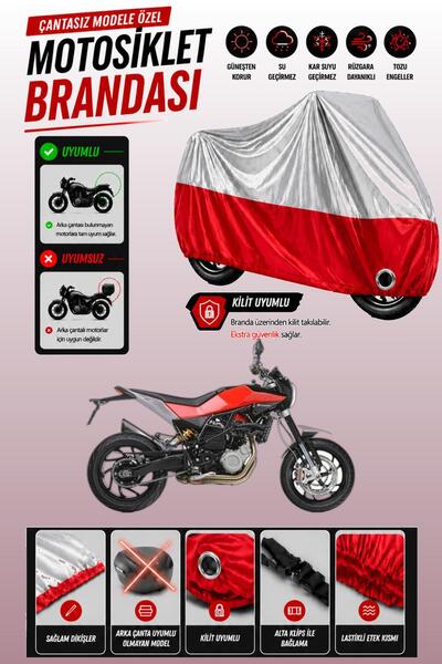 Cemku Twin Top Gray - Bottom Red Husqvarna Nuda 900 Compatible Engine Cover, ...