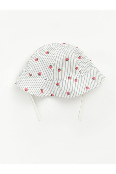 LC Waikiki Strawberry Patterned Baby Girl Bucket Hat